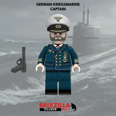 Brixzilla Kreigsmarine Captain German Minifigure